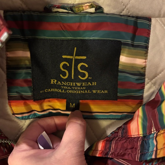 STS Ranchwear women’s Sealy Serape Vest sz M - Picture 3 of 6